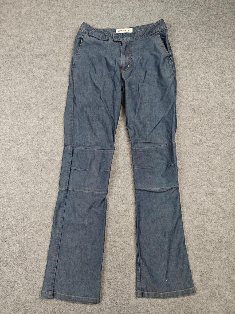 ENYCE Jeans Womens 4 Blue Medium Wash Flared Relaxed Pockets 27 Waist 29 Inseam